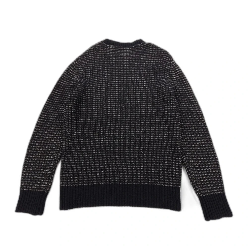 ALLSAINTS Wool Larkk Crew Sweater Chunky Knit Minimal Grunge Streetwear Indie
